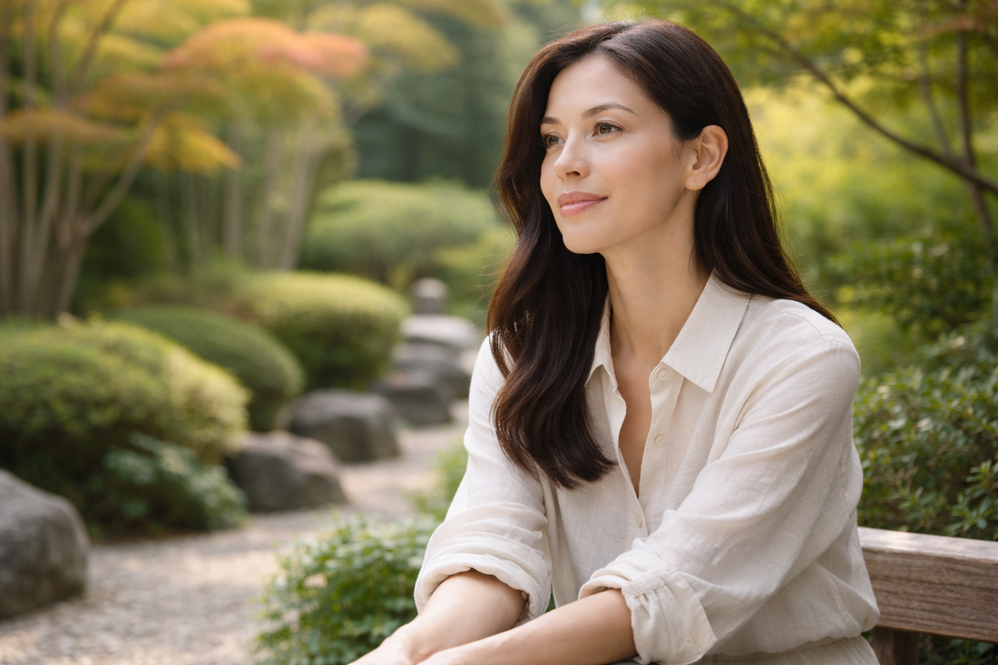 peau qui s adapte a une routine soins femme japonaise jardin zen peau lumineuse